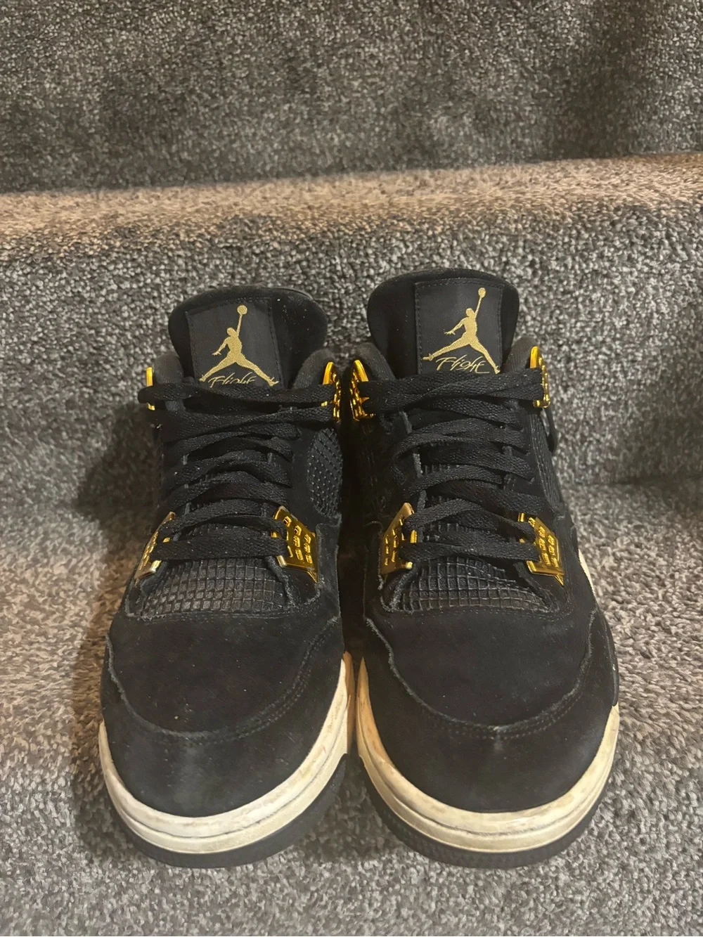 Air Jordan 4 Retro Royalty Black Gold size 13